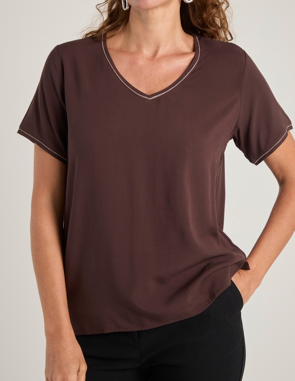 Blusa manga corta para mujer 9