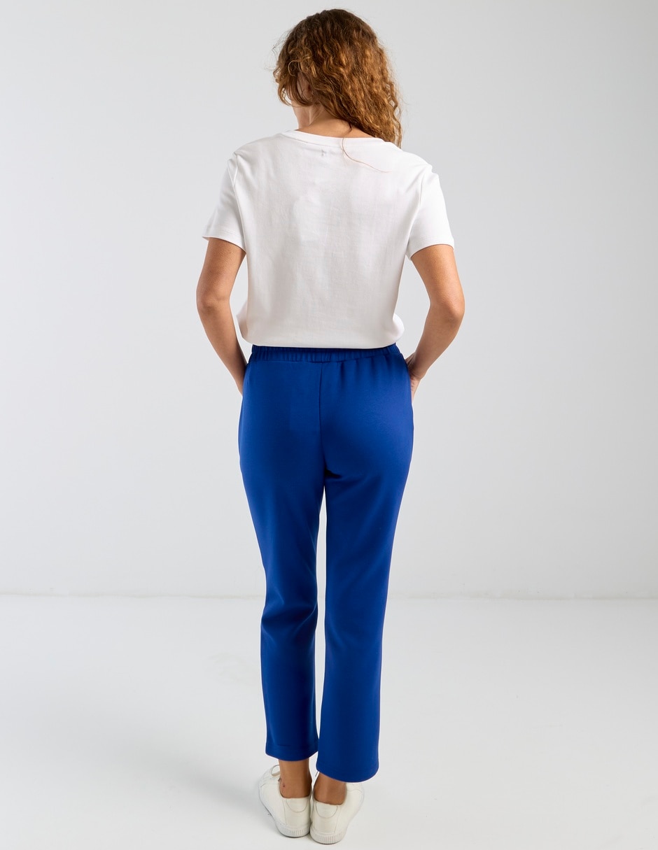 Pants slim con jareta para mujer 6