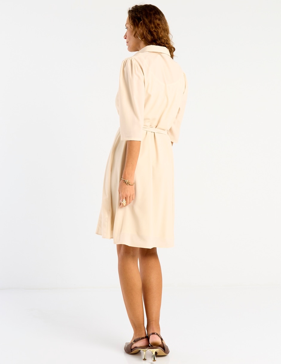 Vestido arriba rodilla casual para mujer 4