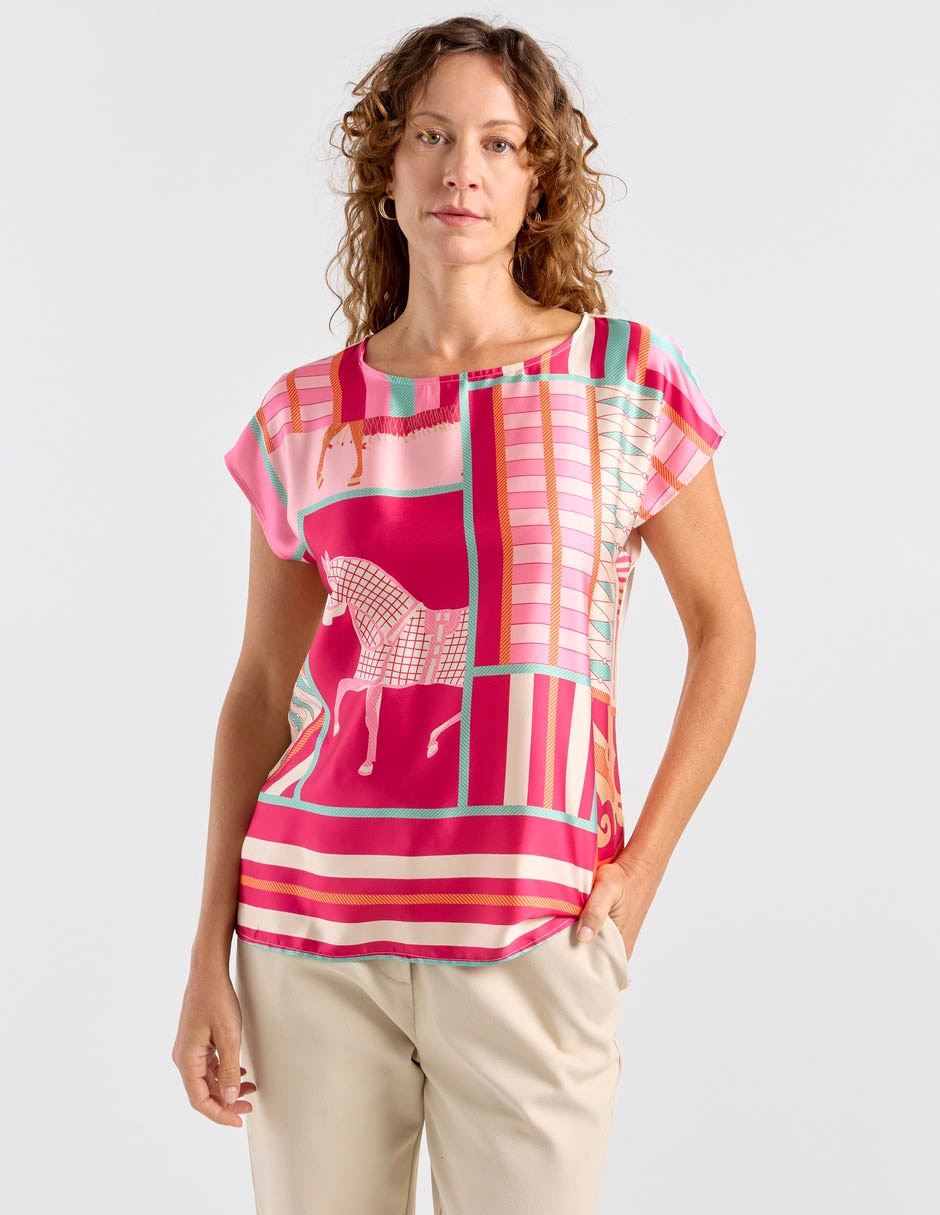 Blusa manga corta para mujer 1