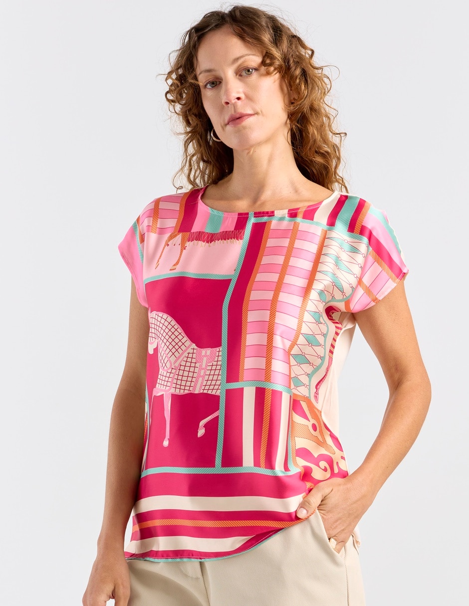 Blusa manga corta para mujer 7