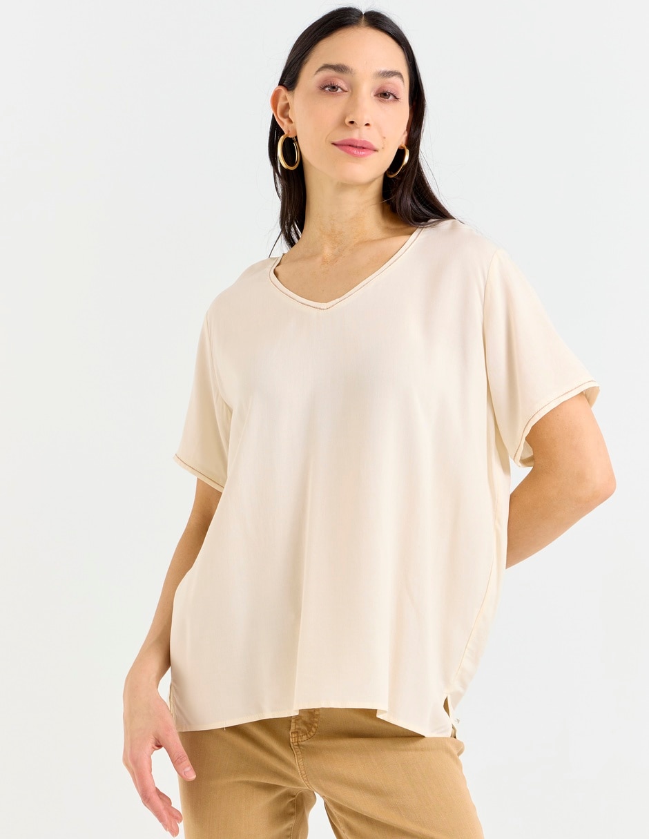 Blusa manga corta para mujer 1