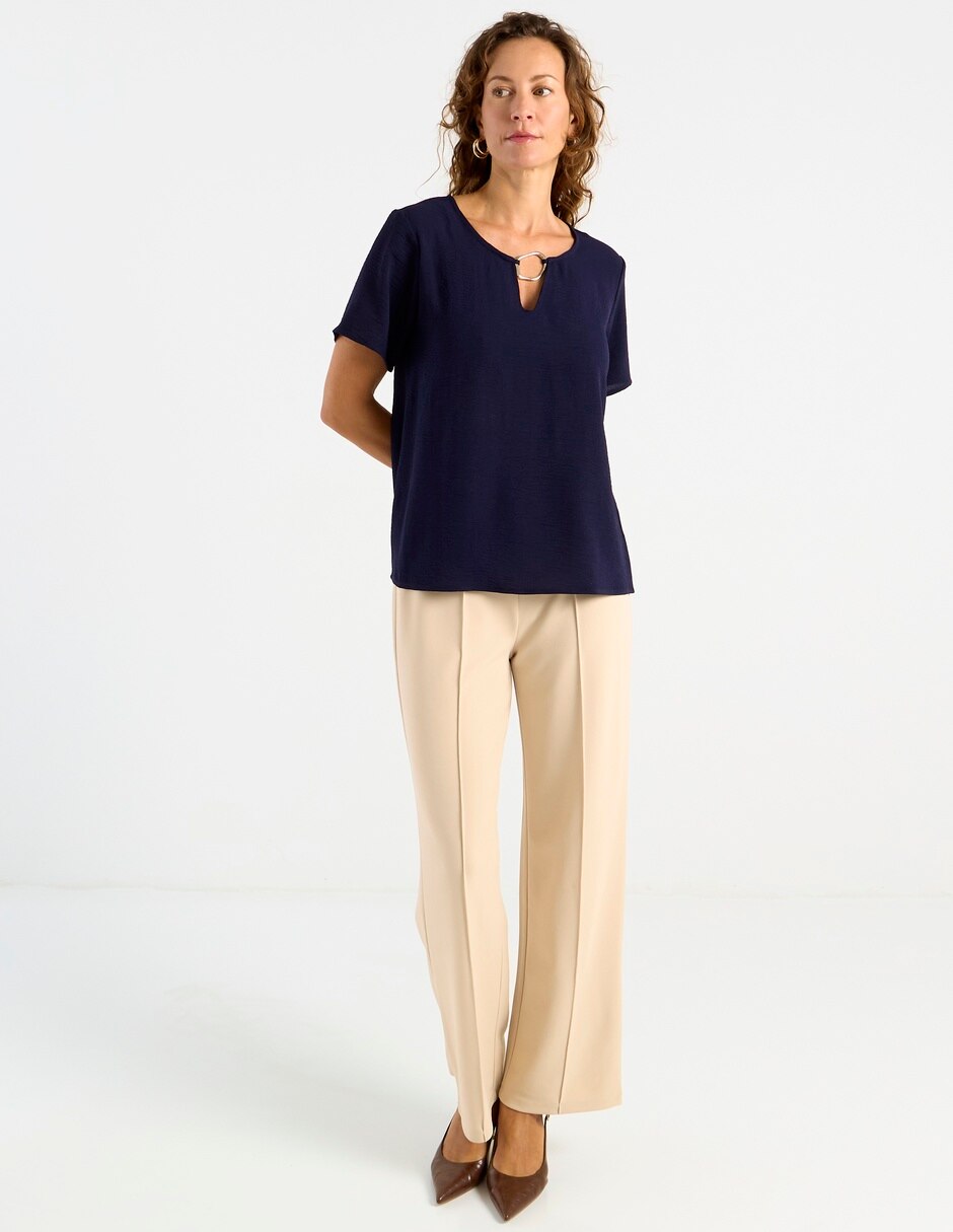 Blusa manga corta para mujer 3