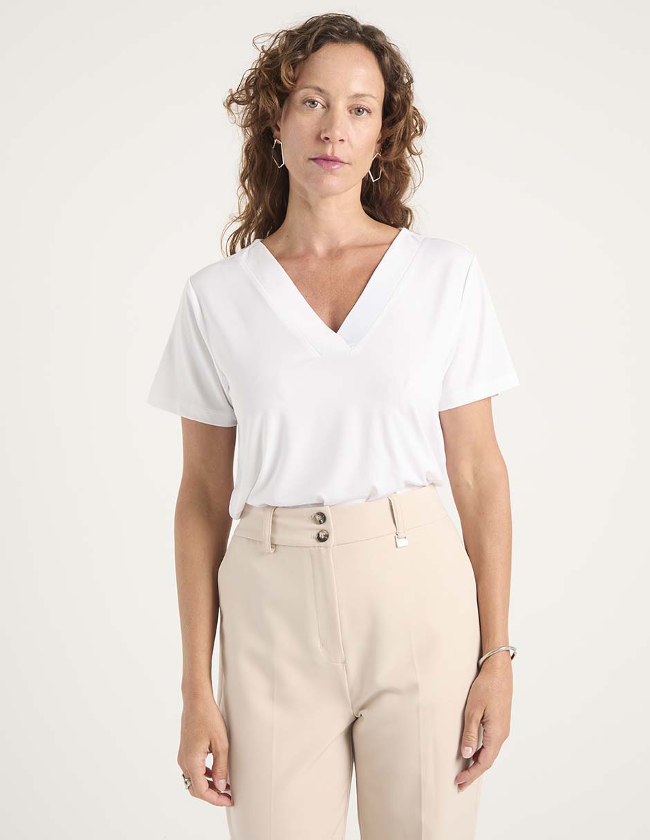 Blusa manga corta para mujer 1