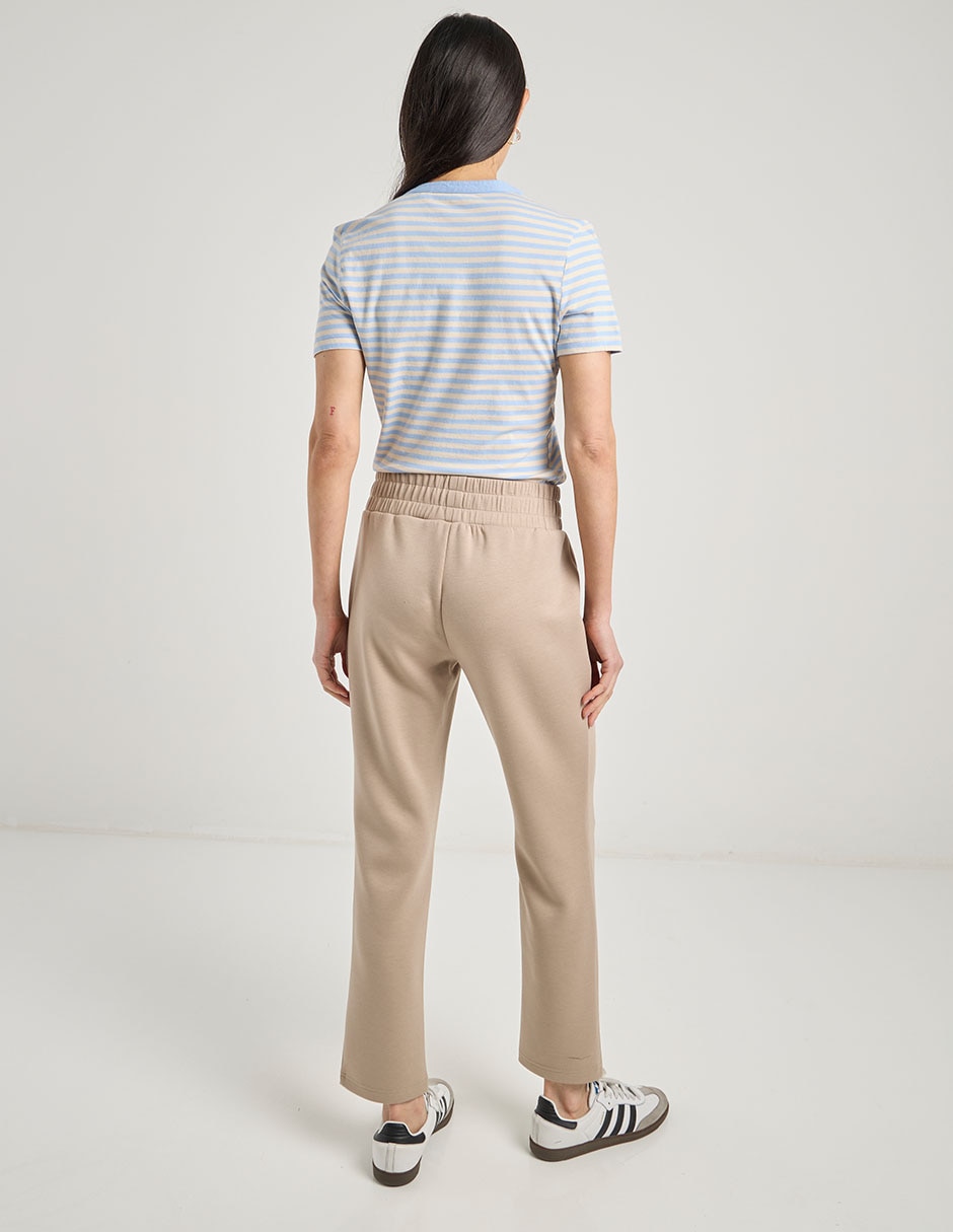 Pants slim con jareta para mujer 6