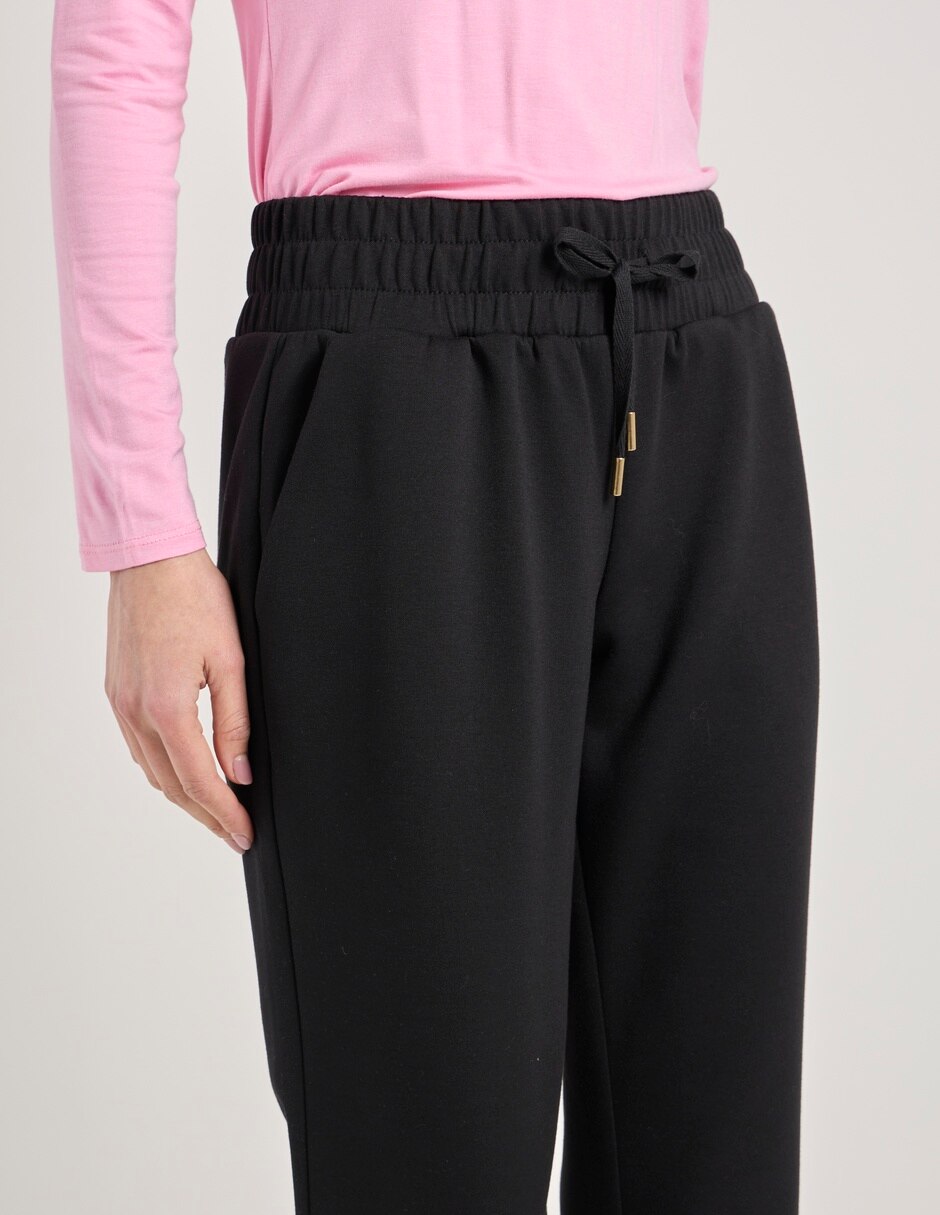 Pants slim con jareta para mujer 4