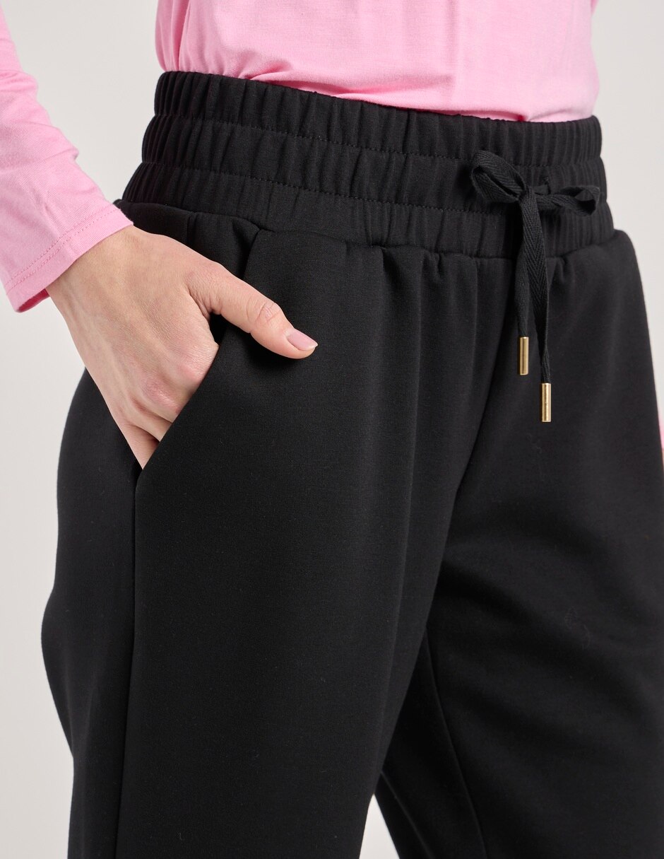 Pants slim con jareta para mujer 5