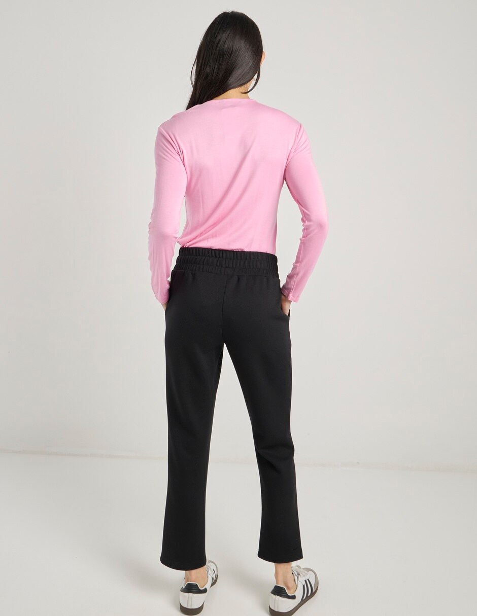 Pants slim con jareta para mujer 6