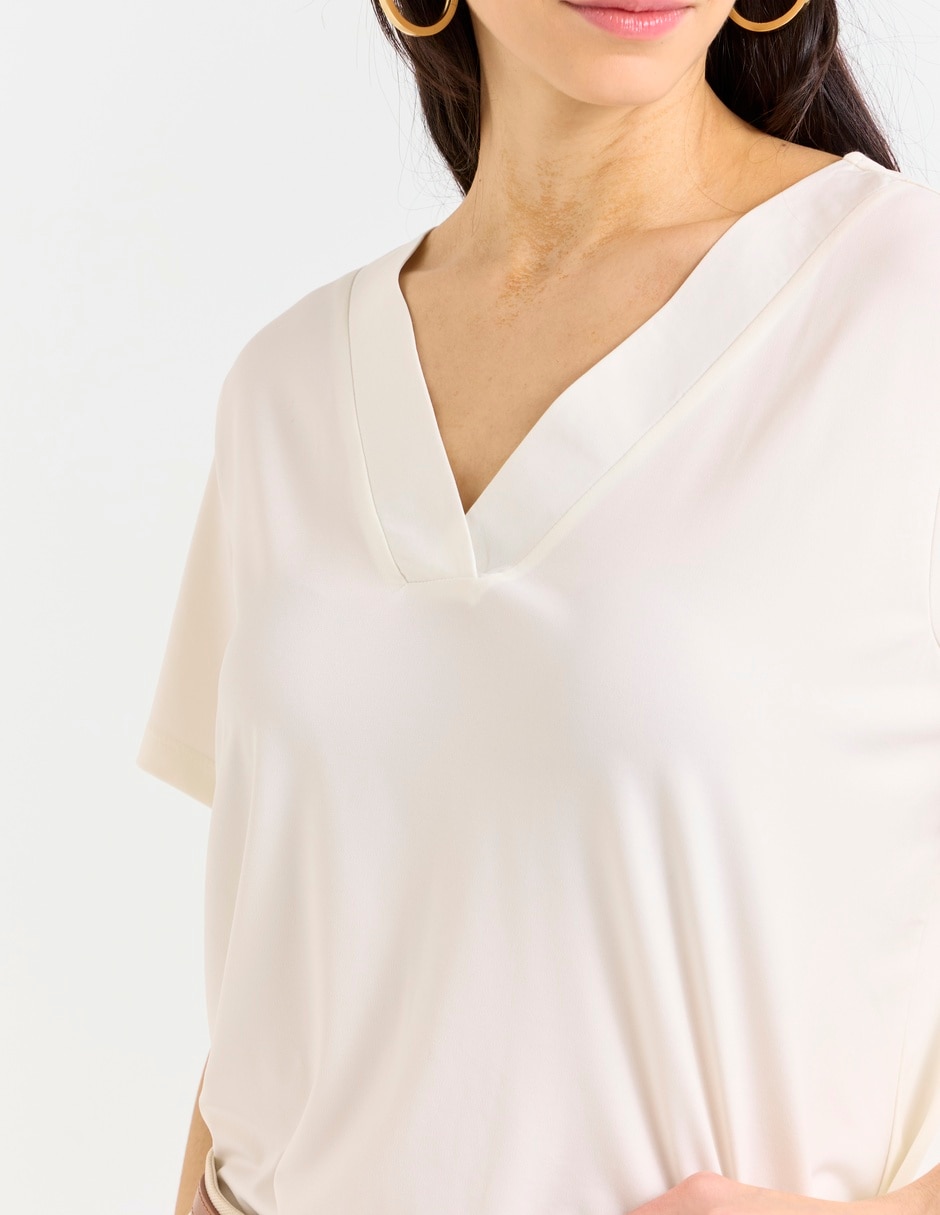 Blusa manga corta para mujer 8