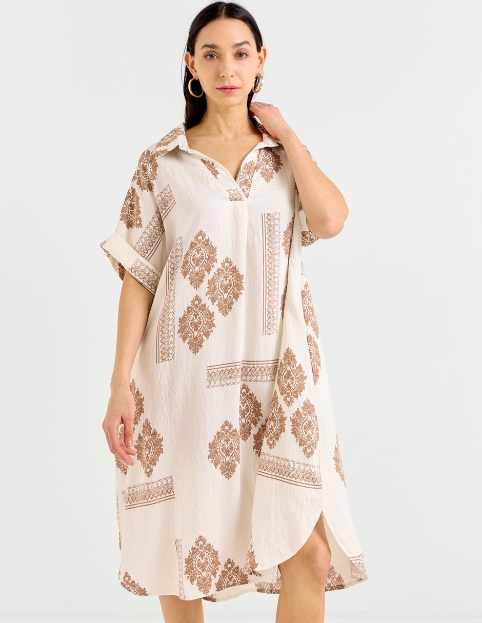Vestido a la rodilla casual para mujer
