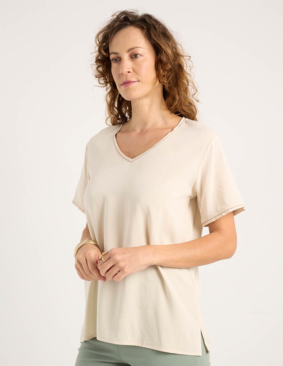 Blusa manga corta para mujer 7