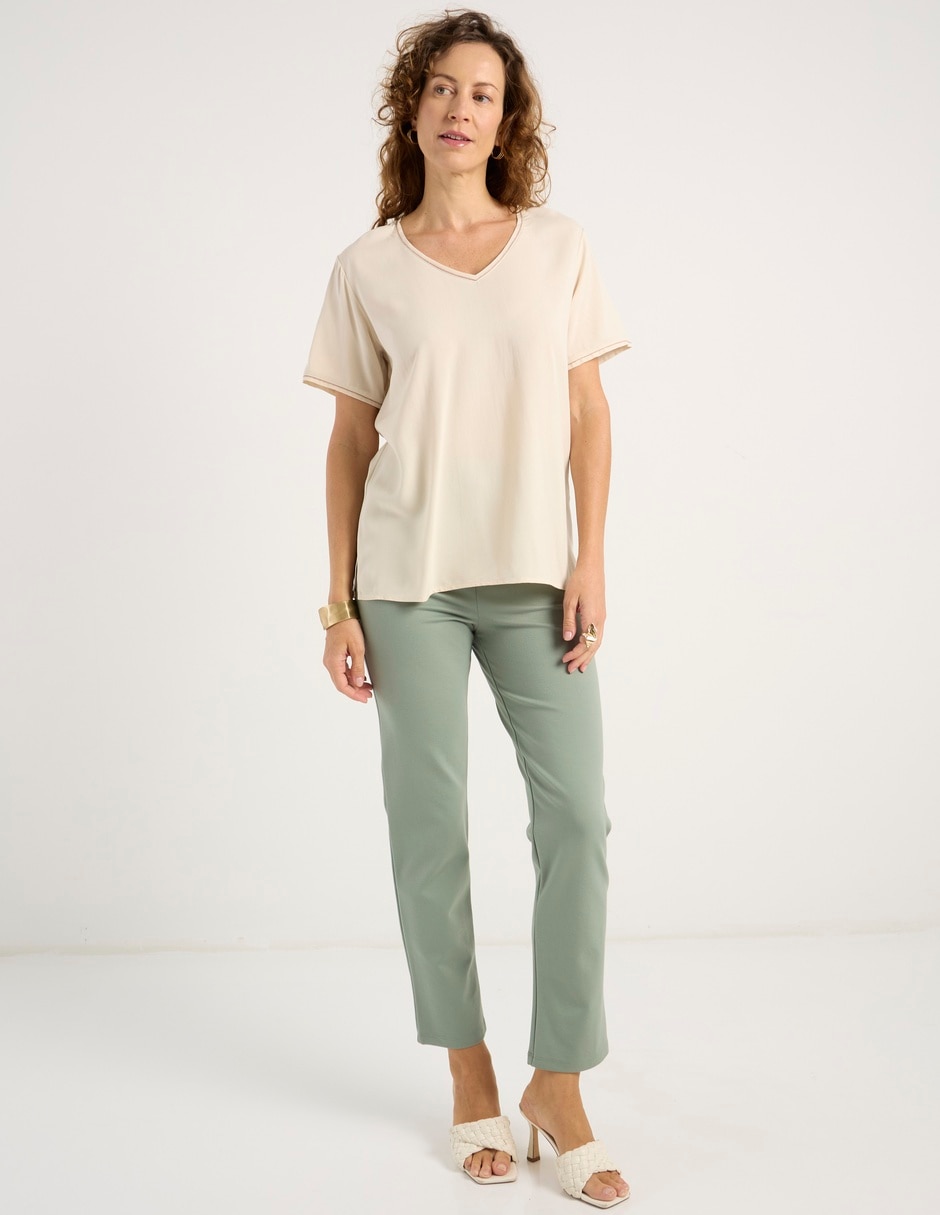 Blusa manga corta para mujer 8