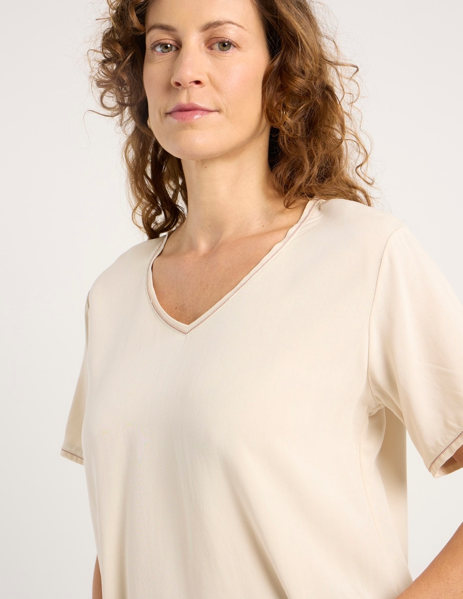Blusa manga corta para mujer 9
