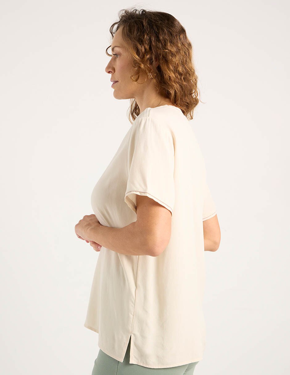 Blusa manga corta para mujer 11