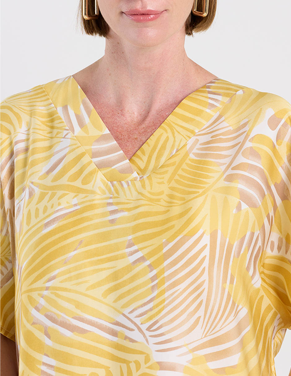 Blusa La Mode manga al codo para mujer 9