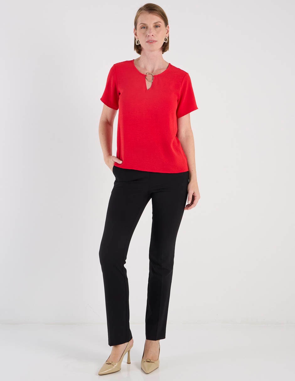 Blusa manga corta para mujer 8