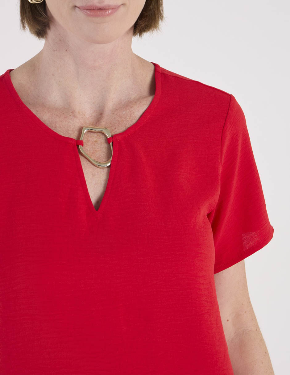 Blusa manga corta para mujer 9