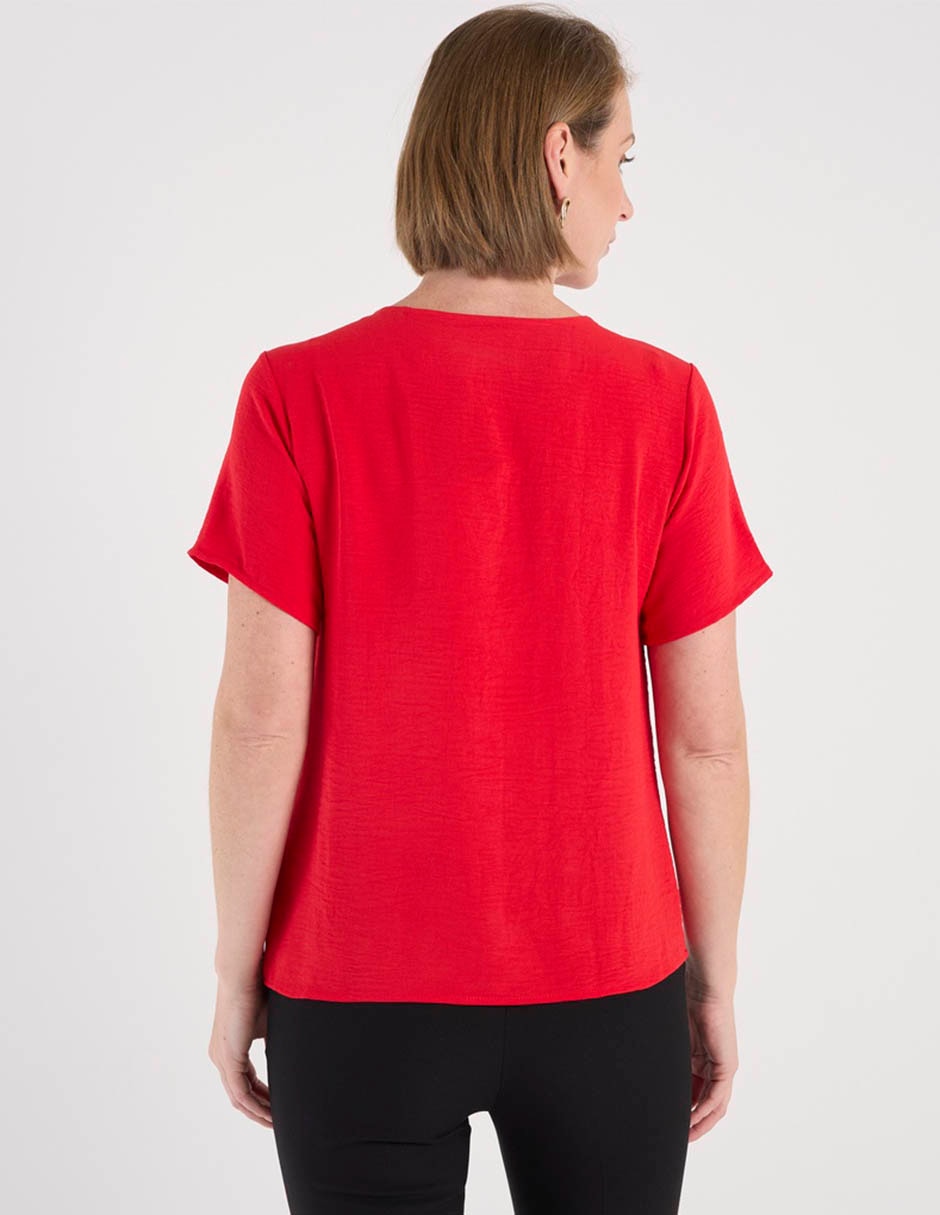 Blusa manga corta para mujer 11