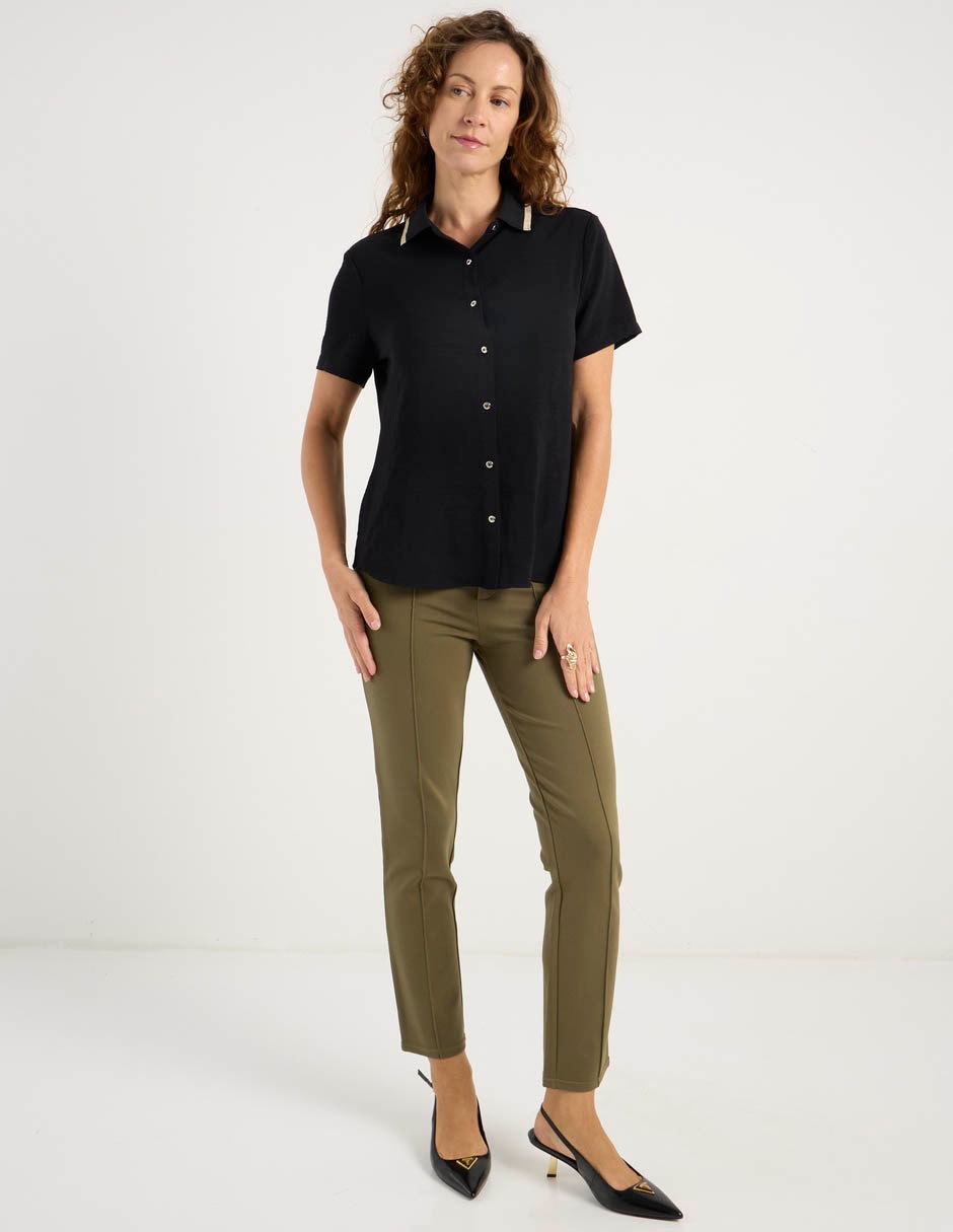 Blusa manga corta para mujer 4