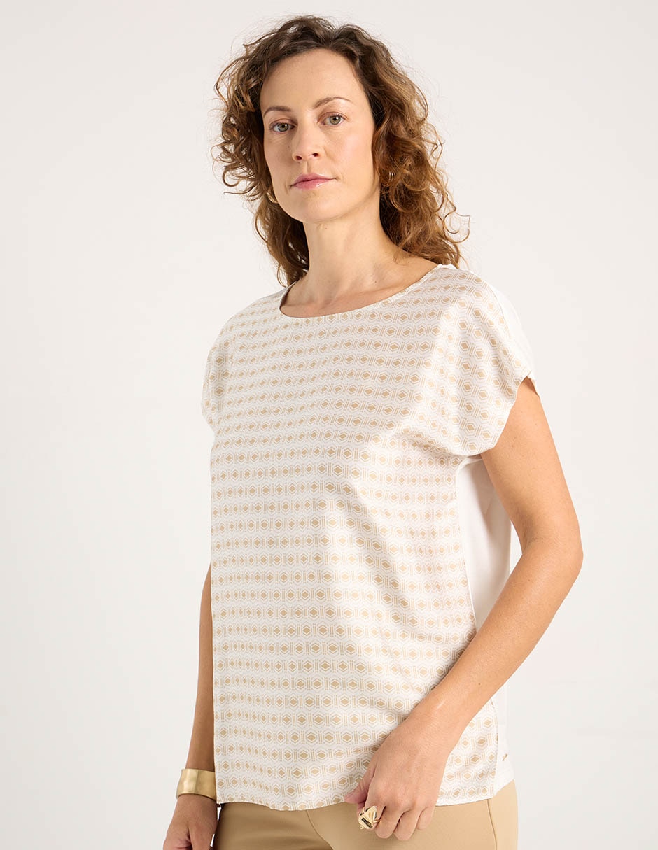 Blusa manga corta para mujer 7