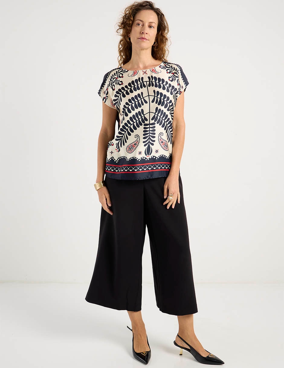Blusa manga corta para mujer 7