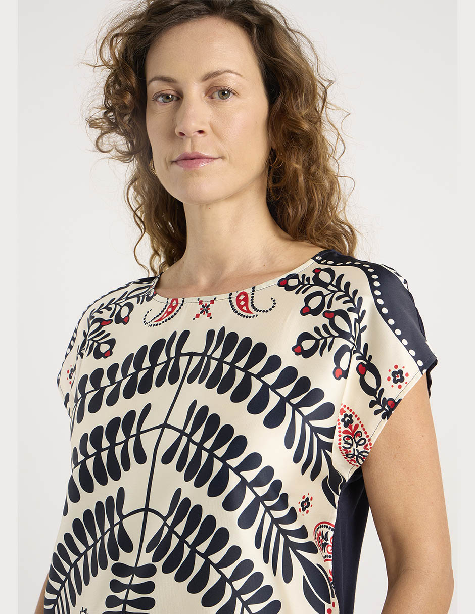 Blusa manga corta para mujer 8