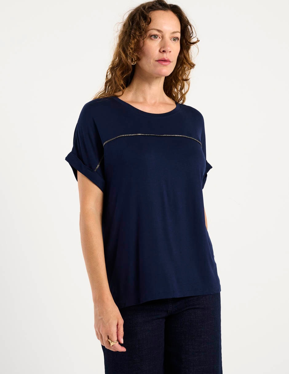 Blusa manga corta para mujer