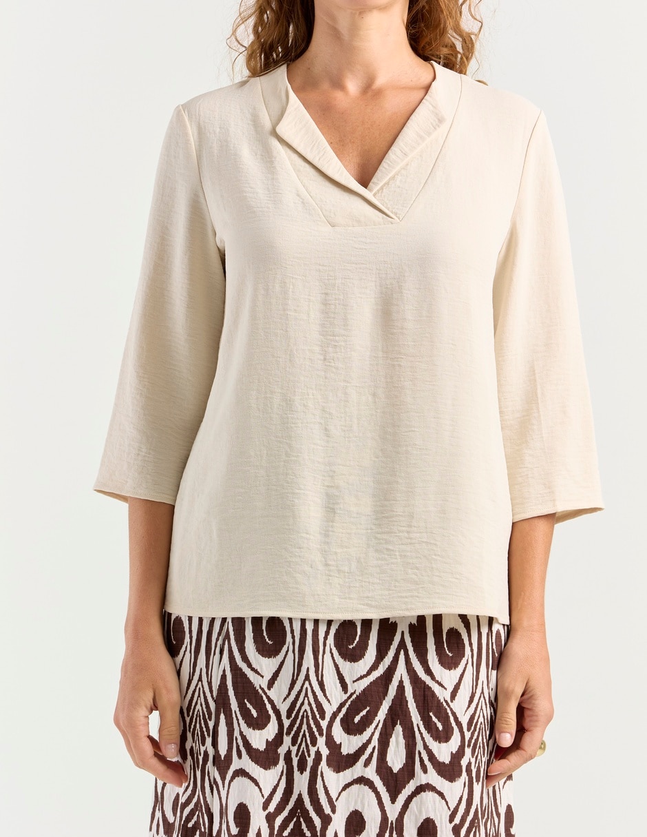 Blusa manga 3/4 para mujer 10
