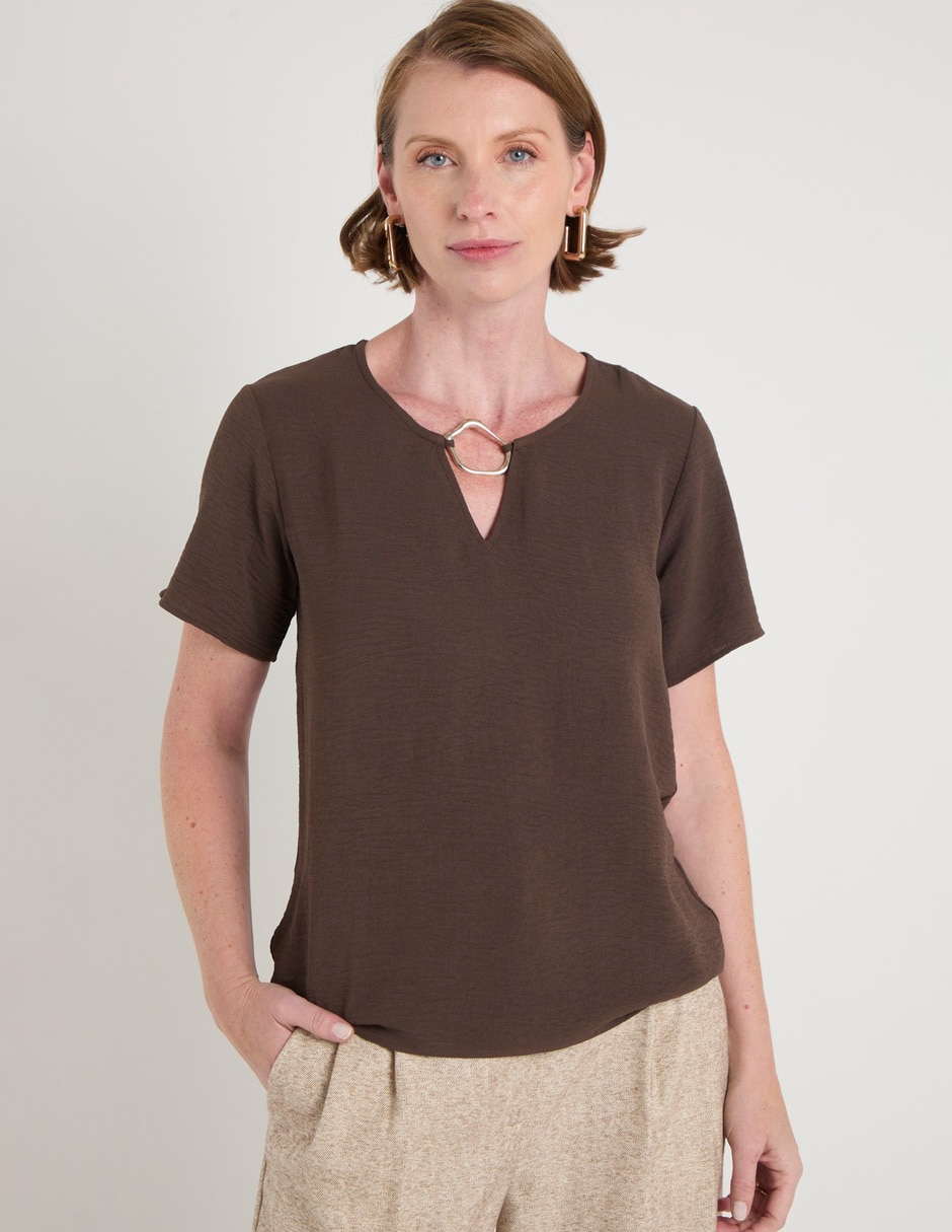 Blusa manga corta para mujer 1