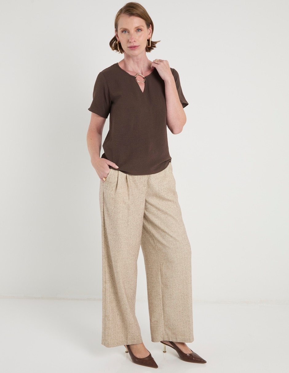 Blusa manga corta para mujer 4