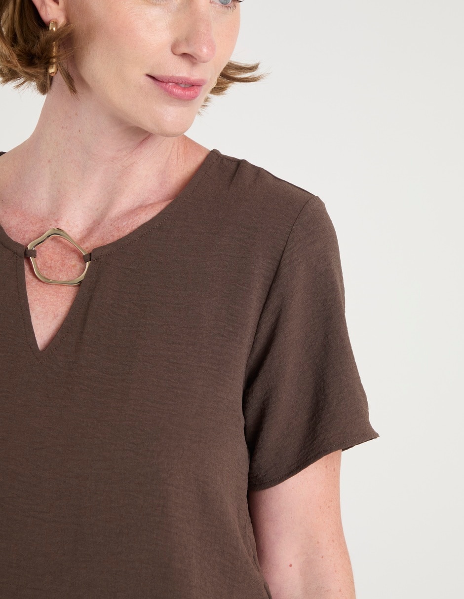 Blusa manga corta para mujer 3