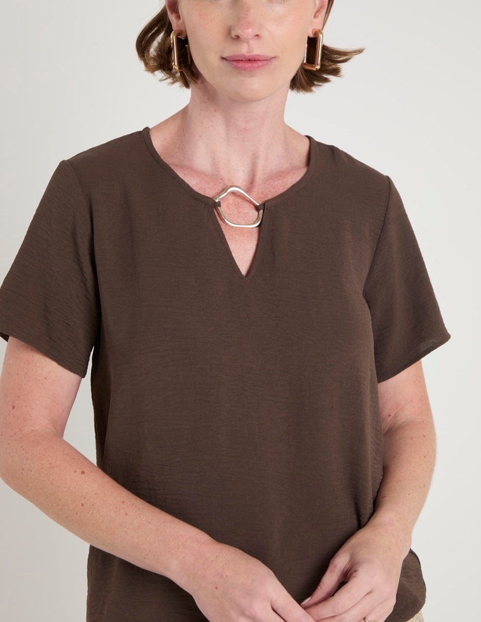 Blusa manga corta para mujer 2