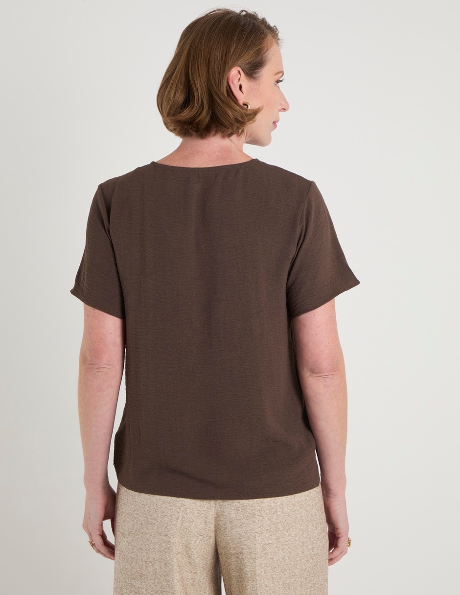 Blusa manga corta para mujer 6