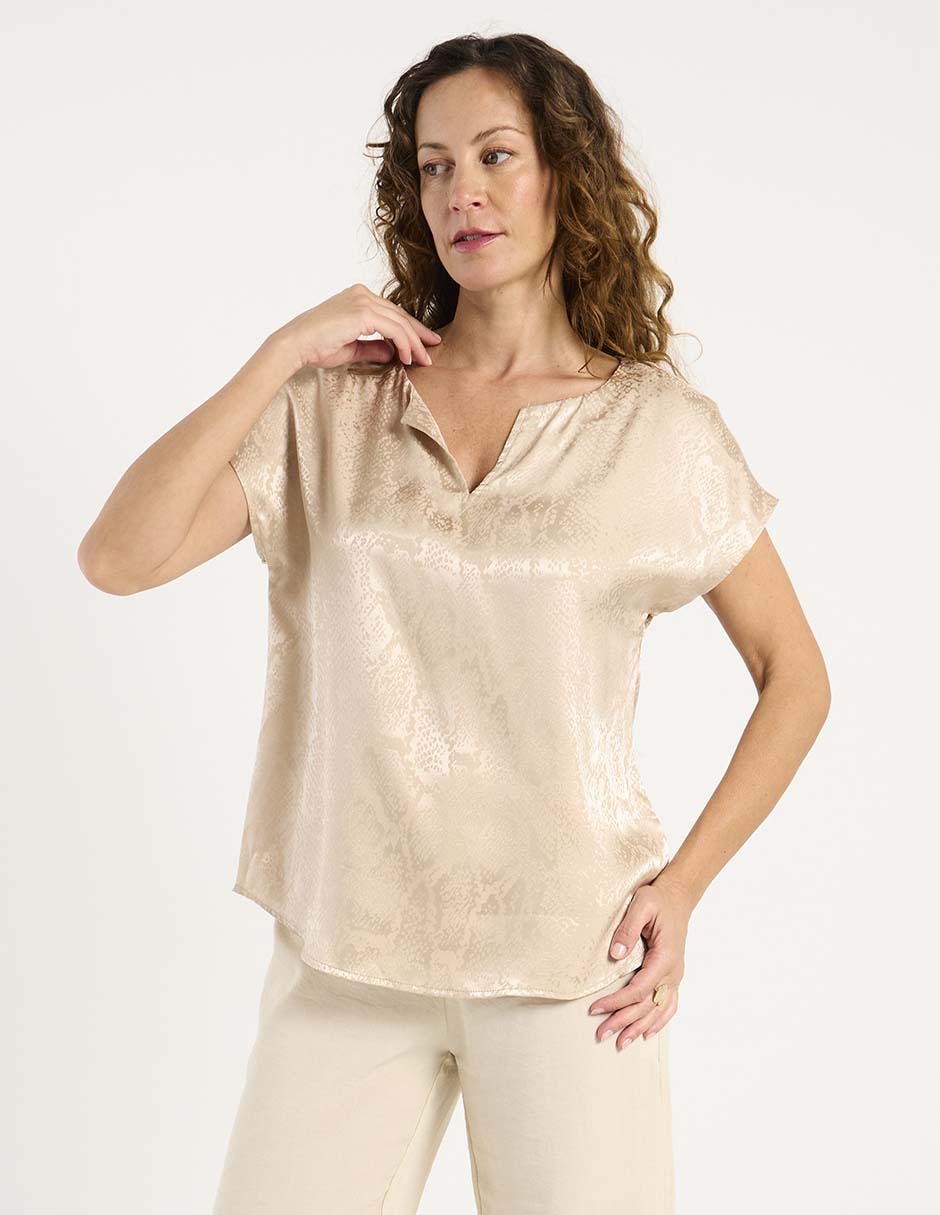 Blusa manga corta para mujer 7