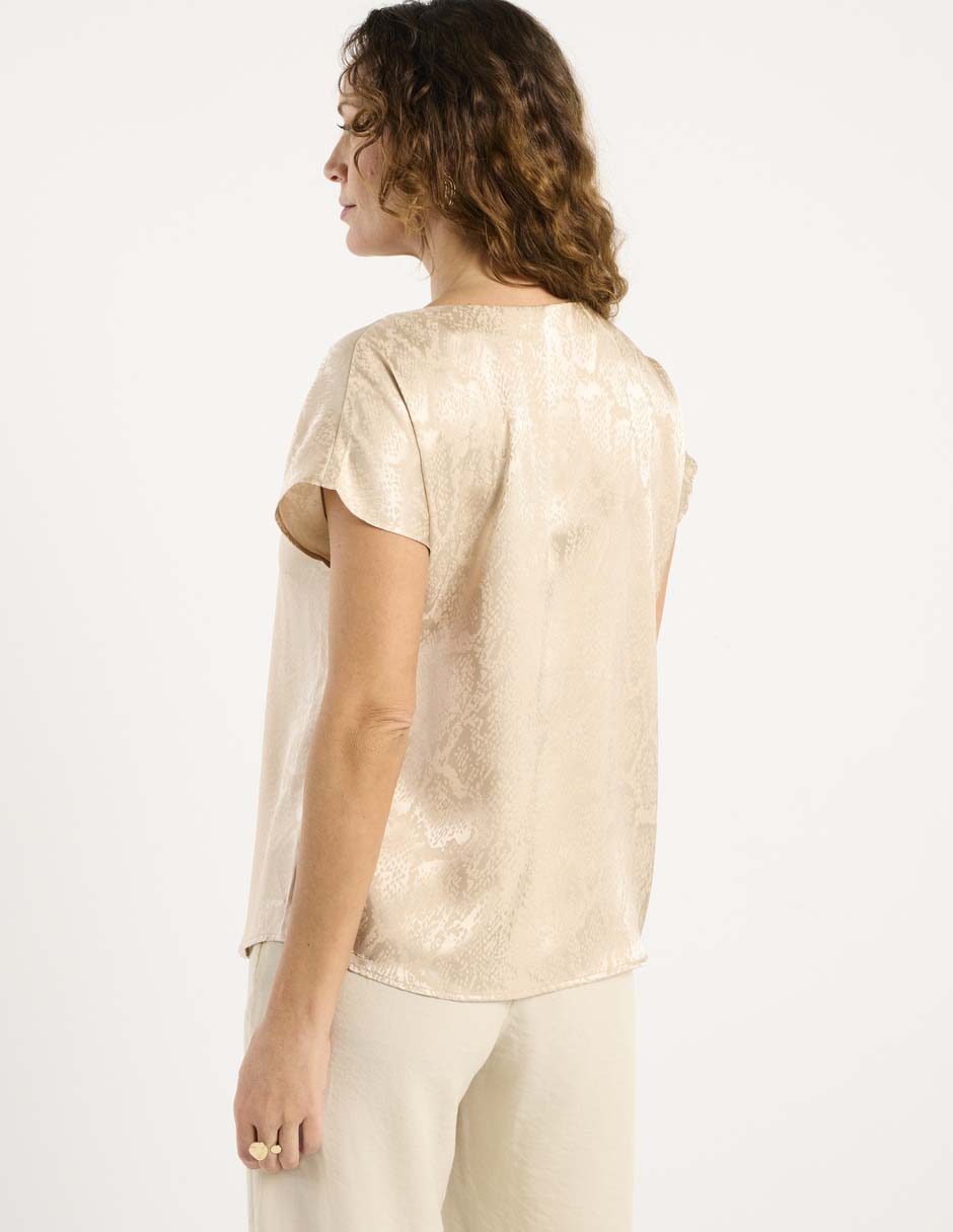 Blusa manga corta para mujer 11