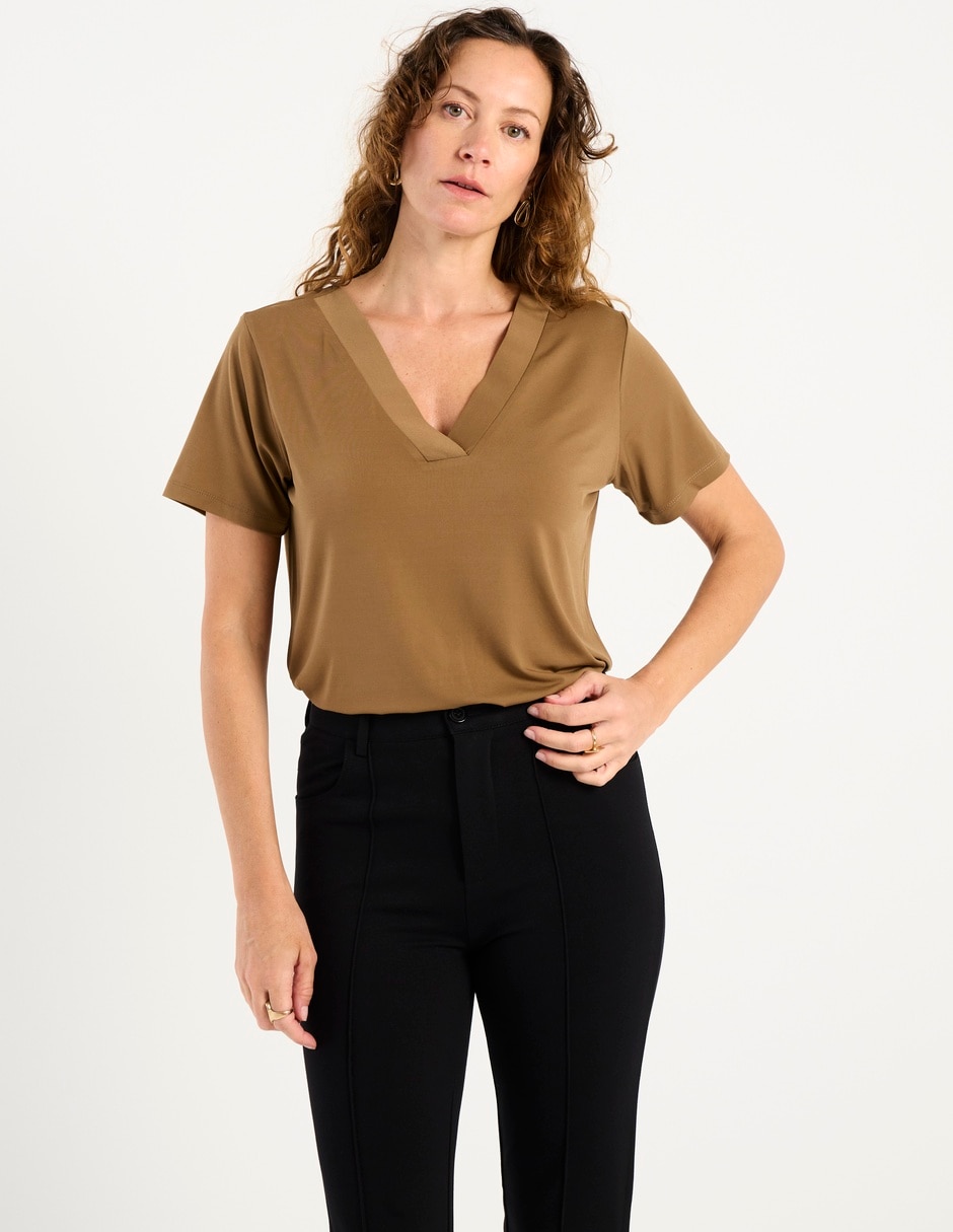 Blusa La Mode manga corta para mujer