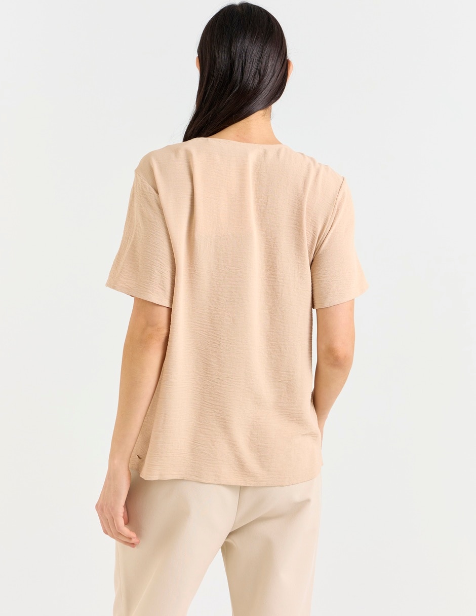 Blusa manga corta para mujer 5