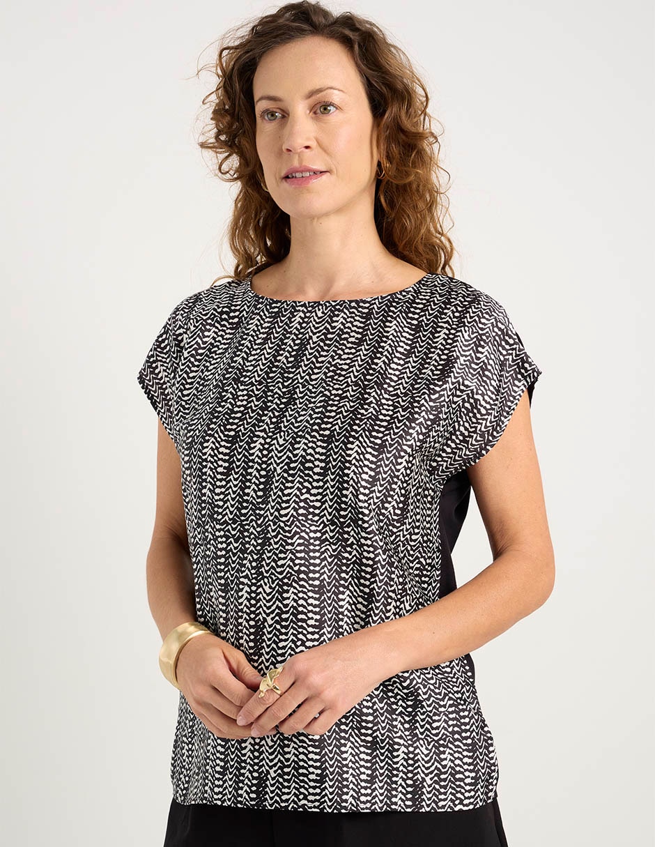 Blusa La Mode manga corta para mujer