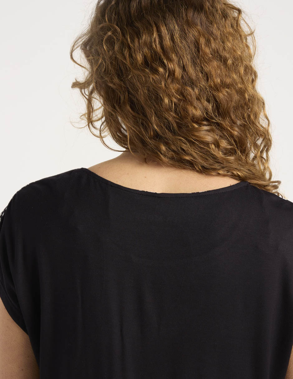 Blusa La Mode manga corta para mujer