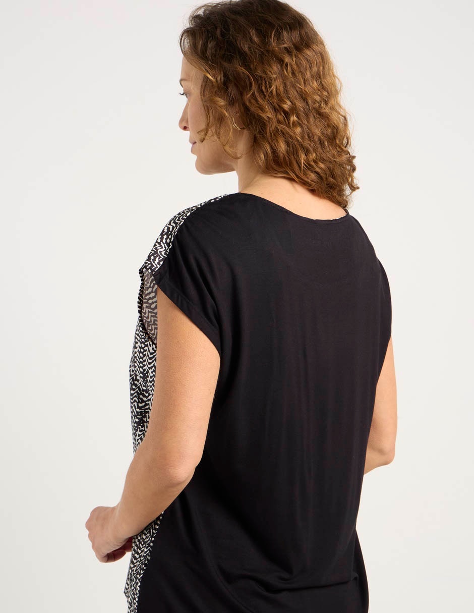 Blusa La Mode manga corta para mujer