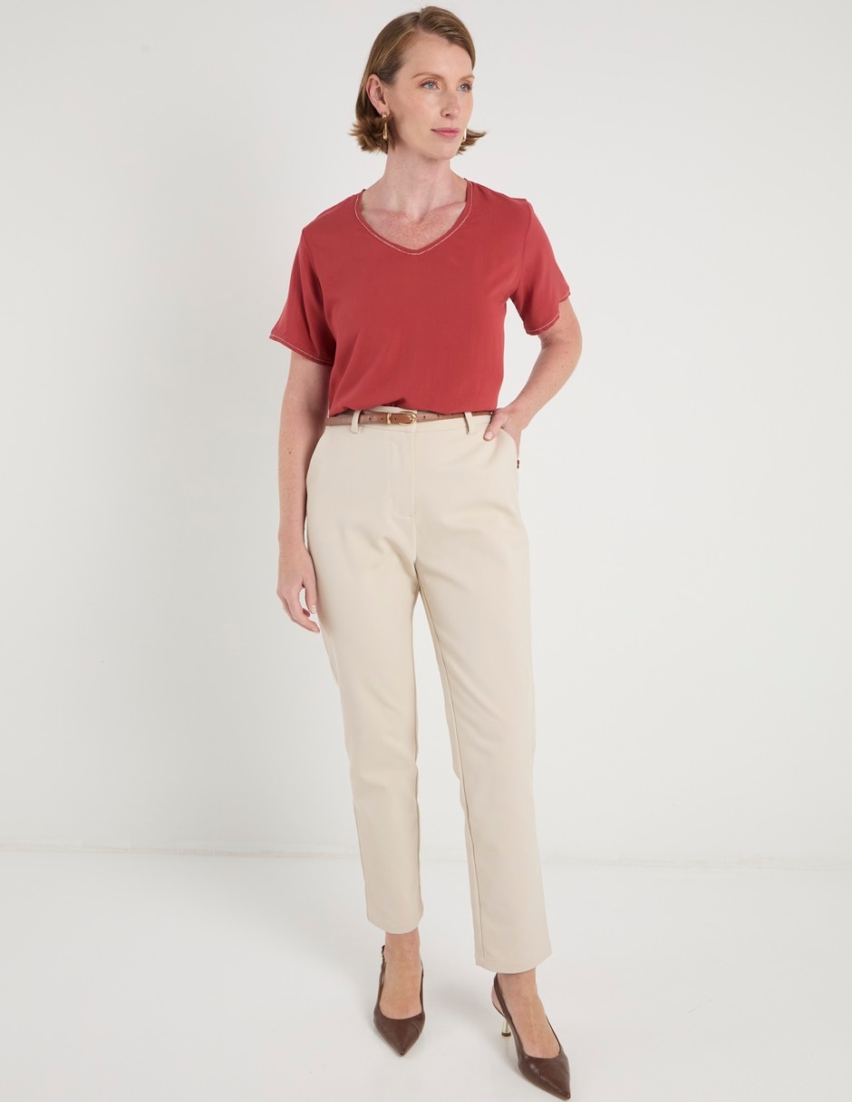 Blusa La Mode manga corta para mujer