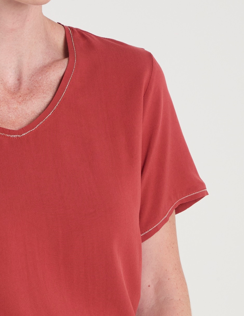 Blusa La Mode manga corta para mujer