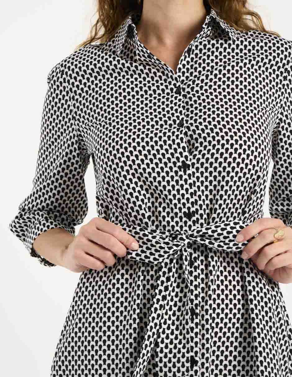 Vestido a la rodilla casual para mujer