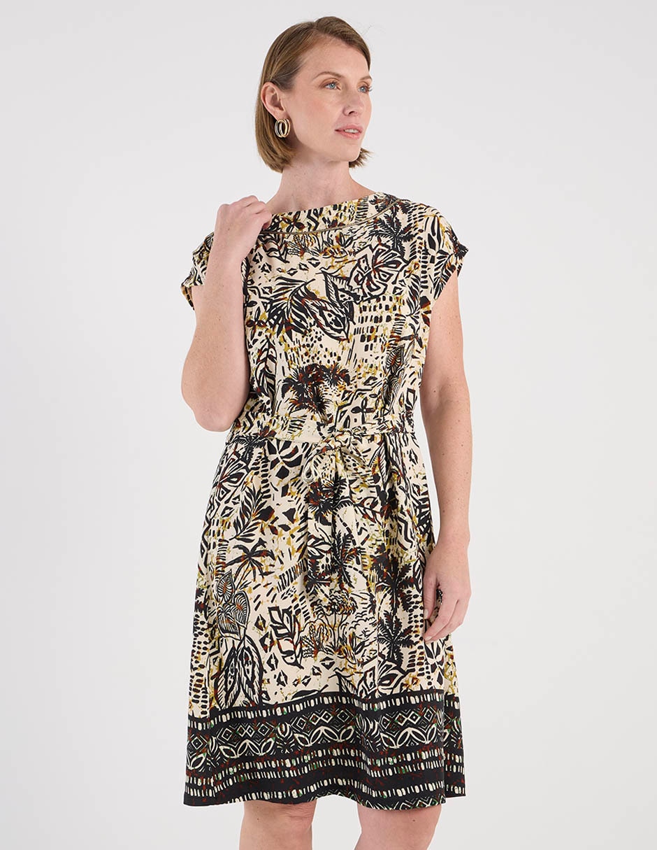 Vestido a la rodilla casual para mujer
