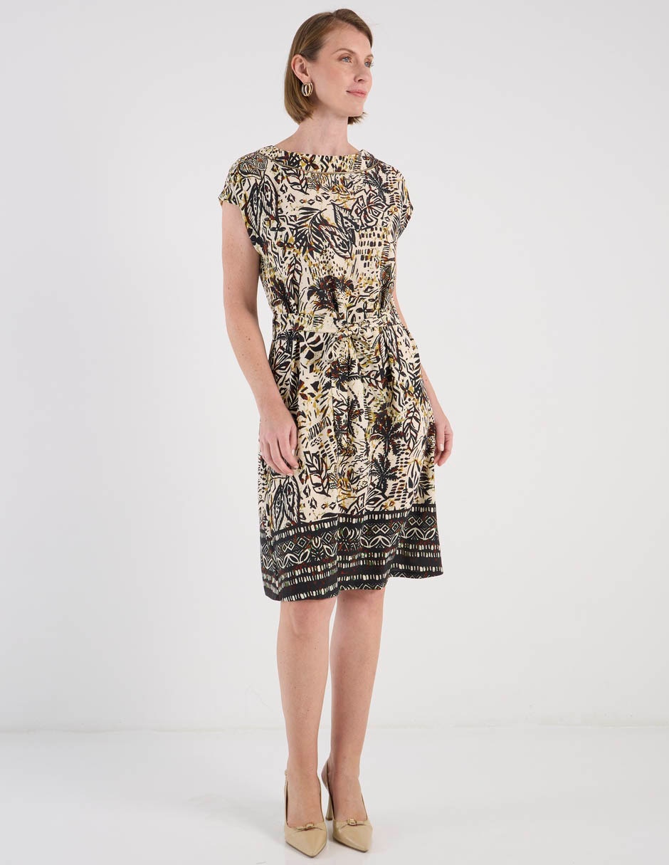 Vestido a la rodilla casual para mujer