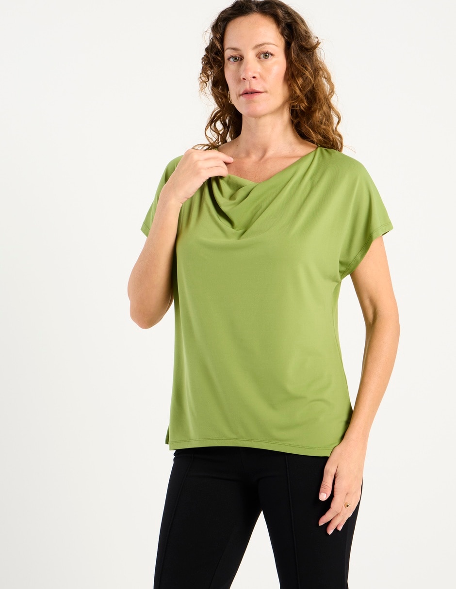 Blusa La Mode manga corta para mujer