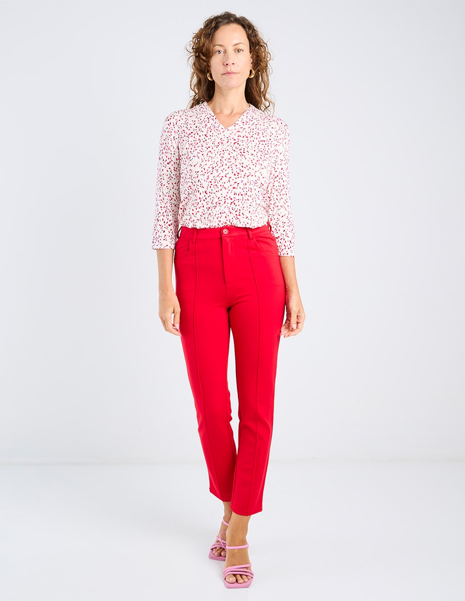 Pantalón capri slim para mujer 5