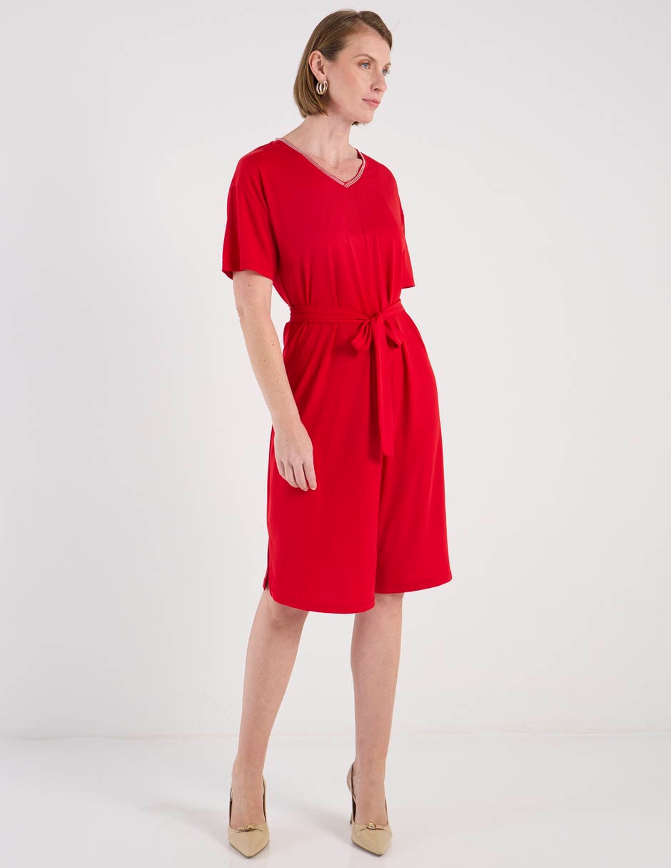 Vestido a la rodilla casual para mujer 2