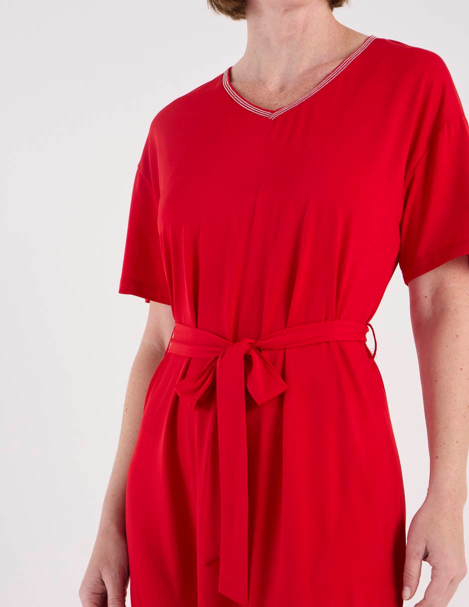 Vestido a la rodilla casual para mujer
