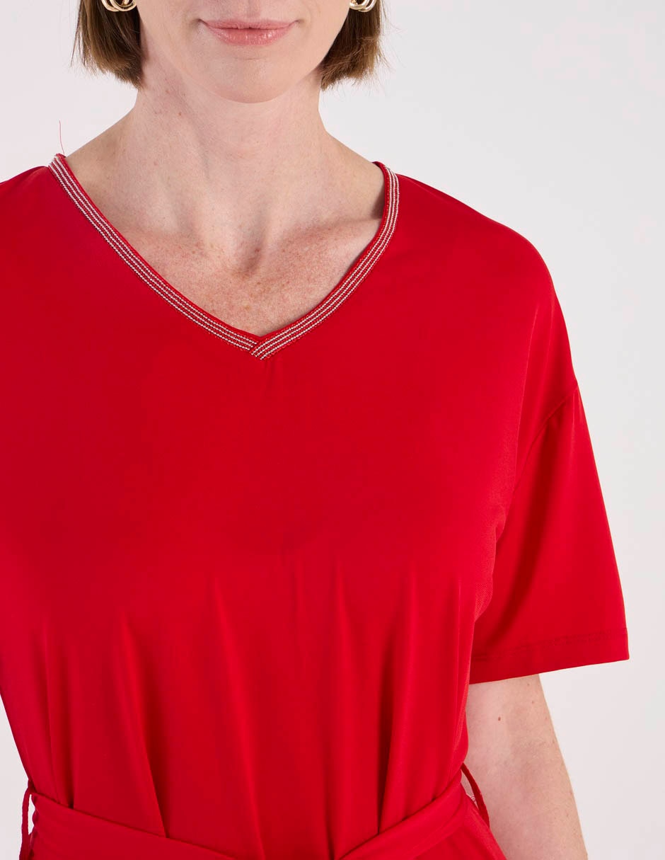 Vestido a la rodilla casual para mujer